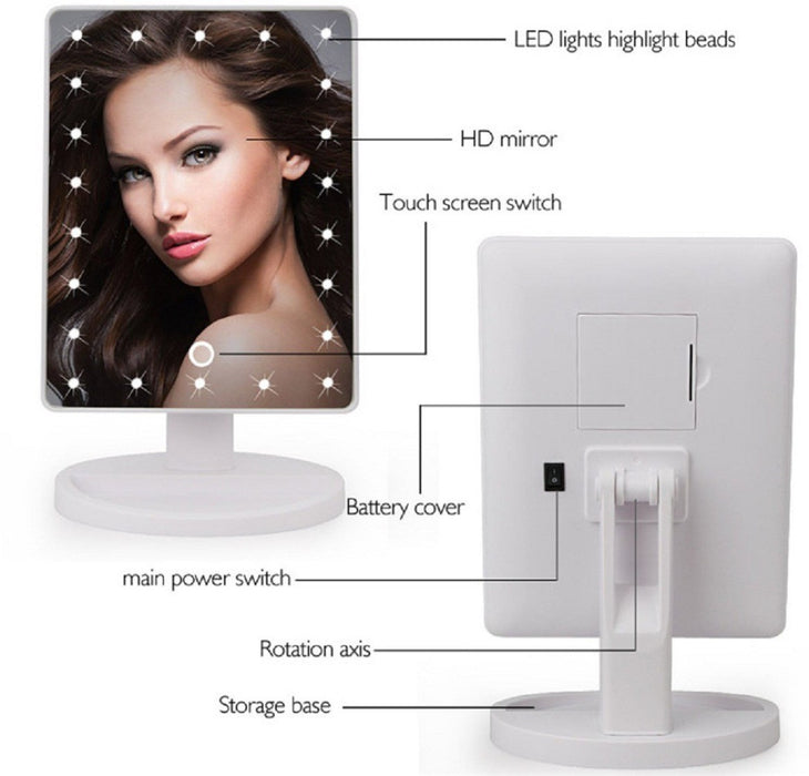 Led Makeup Mirror With Stand