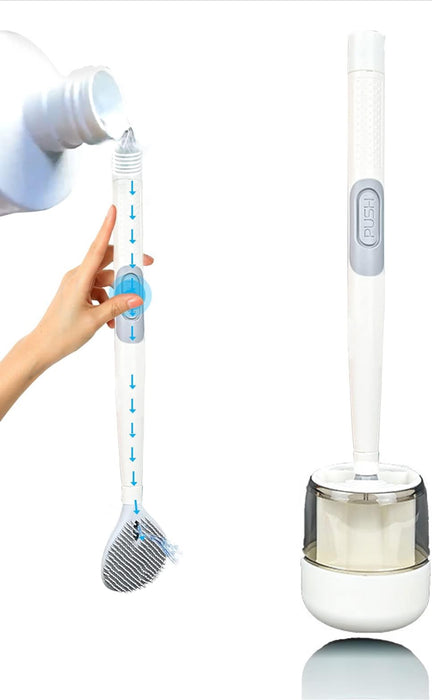 Refillable Toilet Brush and Holder Set