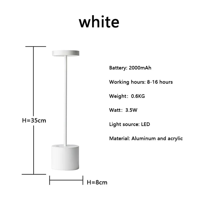 Led Cordless Table Lamp