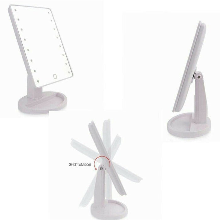 Led Makeup Mirror With Stand