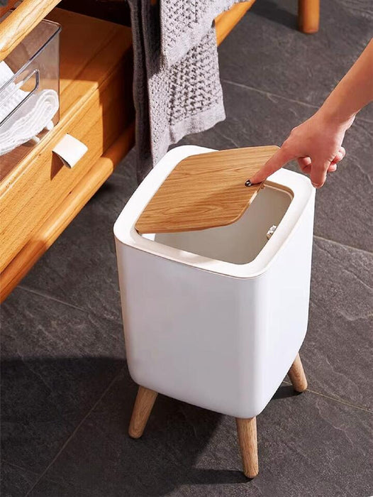 Modern Squared Press Type Trash Bin