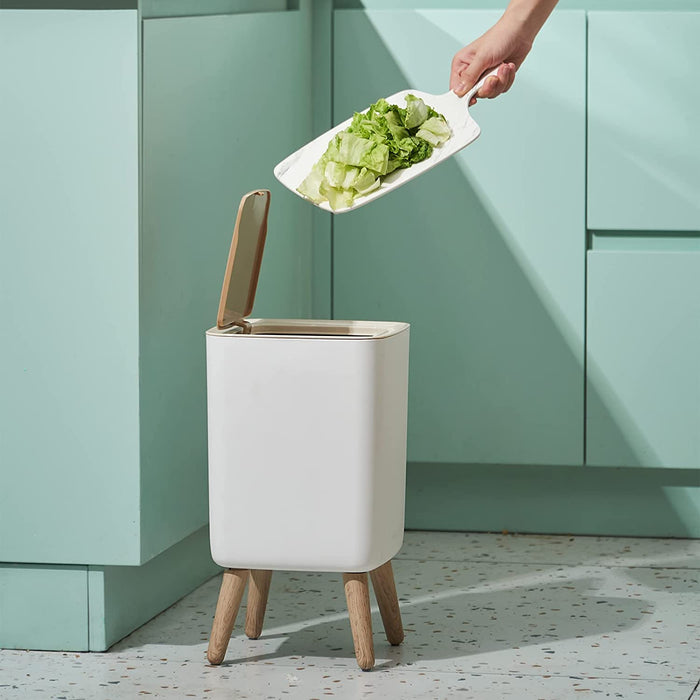 Modern Squared Press Type Trash Bin