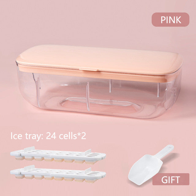 Press Type Ice Cube Maker