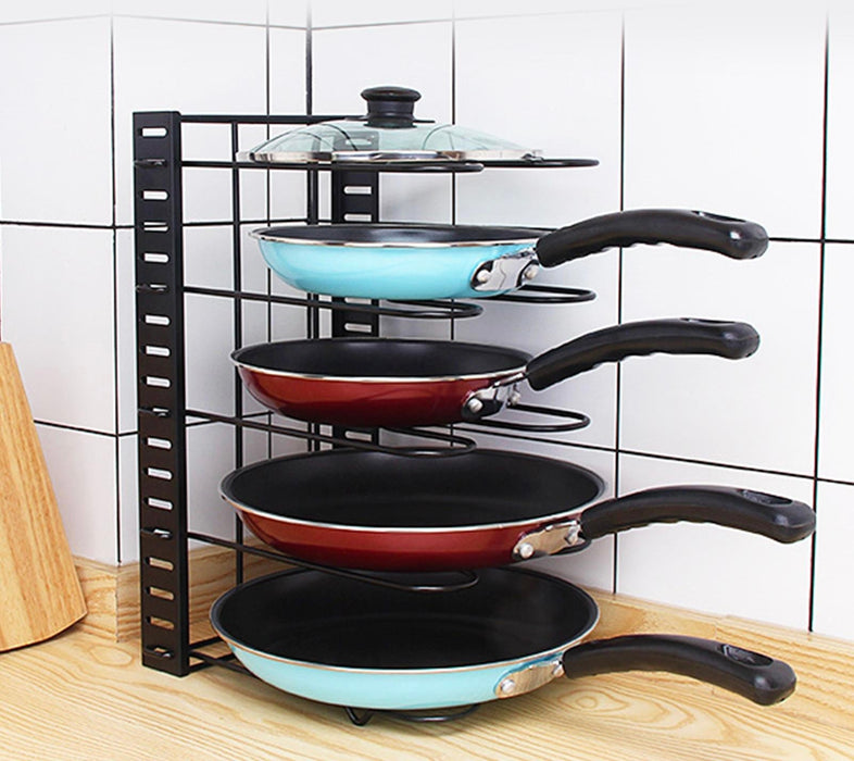 Adjustable Pan  Storage Rack