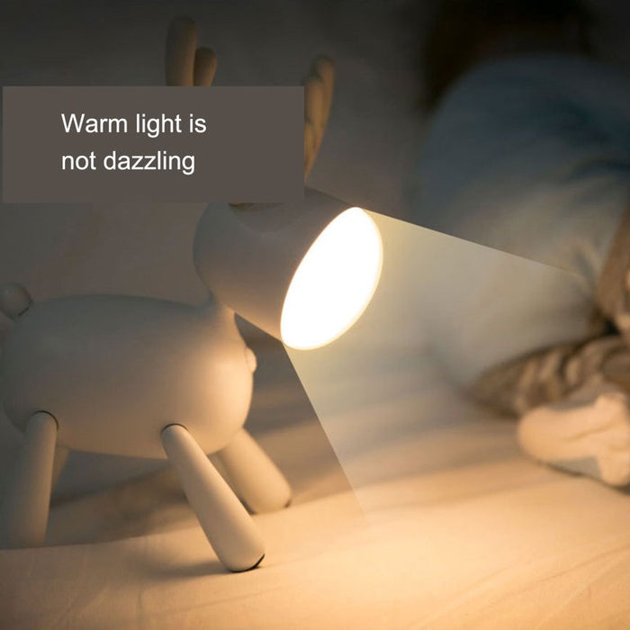 Deer Shaped Night Light LED Table Lamp USB Charging