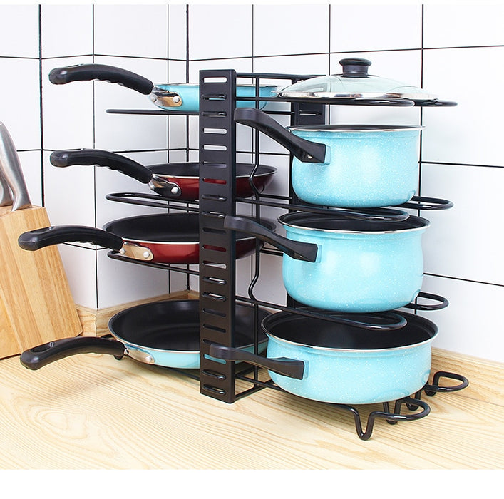 Adjustable Pan  Storage Rack