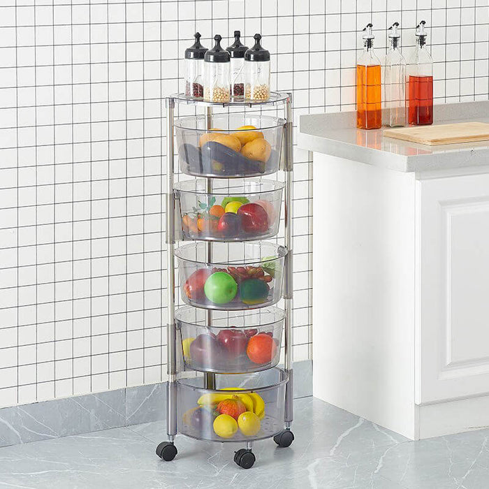 Plexi Movable Storage  Rack