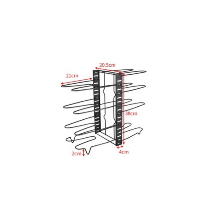 Adjustable Pan  Storage Rack