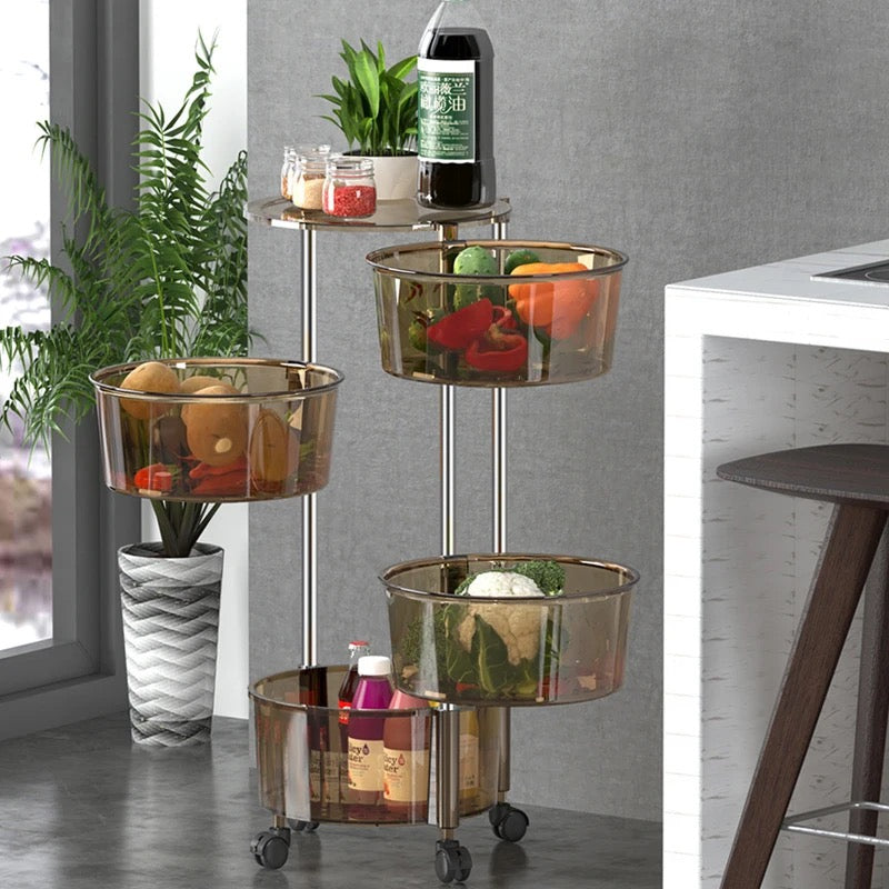 Plexi Movable Storage Rack – The Trendy House