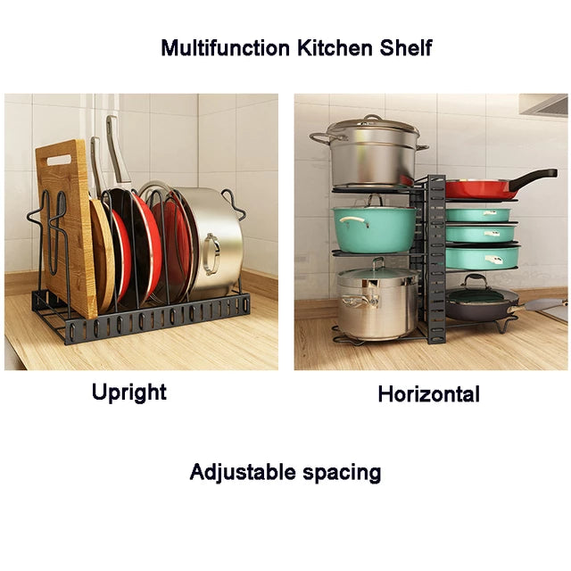 Adjustable Pan  Storage Rack